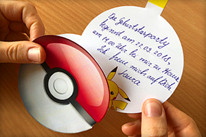 Pokemon-Party zum Kindergeburtstag: printable Einladungskarten